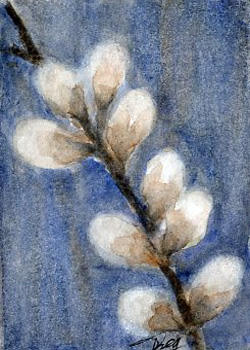 Softly Peg Ginsberg Blue Mounds WI watercolor  SOLD